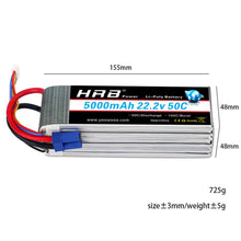 22.2V 5000mAh XT60 RC Lithium Polymer Akku Align 7.2 Yak 54 ferngesteuerte vierachsige Hubschrauberdrohne 50C 100C 6S