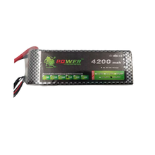 2x EC5 22.2V 4200mAh 35C 6S RC Lithium Polymer Akku Align 7.2 Yak 54 Ferngesteuerte vierachsige Hubschrauberdrohne