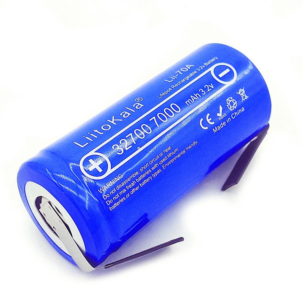 4pcs 3.2V LiFePO4 32700 Batterie 28ah Dauerentladung maximal 55A Hochleistungsbatterie Nickelblatt