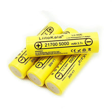 6pcs 21700 4800 5000mAh Lithium-Nickel-Akku 3,7V 50E Kit 3,7V 15A Leistung 5C Entladerate