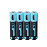 4pcs 1,5V 450mAh AAA wiederaufladbare USB-Batterie + USB-Kabel