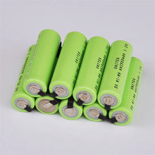 10 Stück Ni MH 1,2V AA Akkus 2500mAh Ni MH Akkus mit Lötfahnen