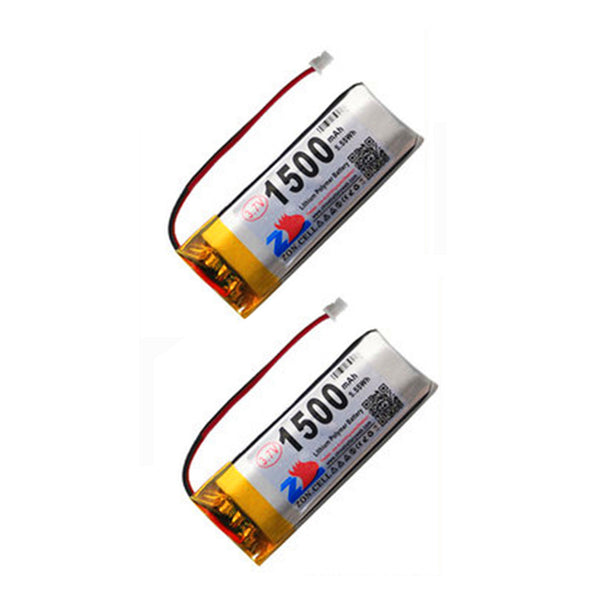 2x 1500mAh 3,7V MX1.25 Vorwärtsstecker 102050 Lithium Polymer Akku für tr21agbare Geräte und Instrumente