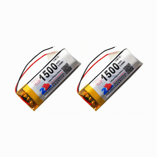 2x 1500mAh 3,7V Steckdose 102050 Lithium Polymer Akku für tragbare Geräte und Instrumente