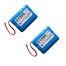 2x 1500mAh 7,4V MX1.25 positiver Stecker Blaue Hülle 102050 Lithium Polymer Akku für tragbare Geräte