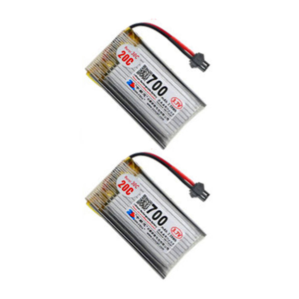 2pcs 3,7 V 700mAh SM Akku positiver Stecker 802540 Polymer Lithium Batterie