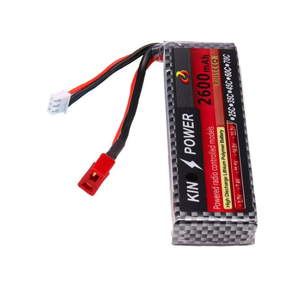 7,4 V 2600 MAH Lipo Batterie T Stecker für WLtoys 1/14 144001 RC Car Upgrade