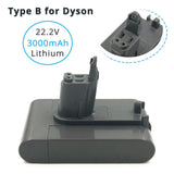 22,2 V 3000mAh Lithium-Ersatz Batterie für Dyson DC44 Typ B DC31 DC34 DC35 MK2 Cordless Vakuum Batterie Nur fit Typ B