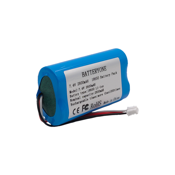 NTC geschützter 7,4V 18650 2s1p 2600mAh Akku mit Platine und Stecker 2.0-3P/2.54-3P