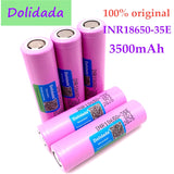 4pcs  3,7v  INR18650 35E 3500mAh 20A entladung Li-Ion rechargable batterie