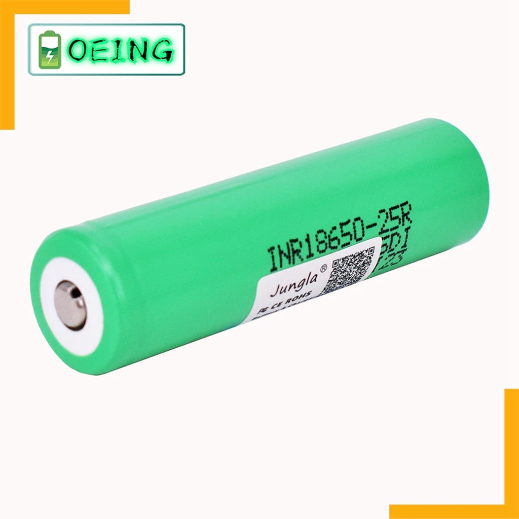 2pcs 3,7 V 2500mAh  INR18650 25R li-ion batterie entladung 15A Wiederaufladbare Batterien Taschenlampe