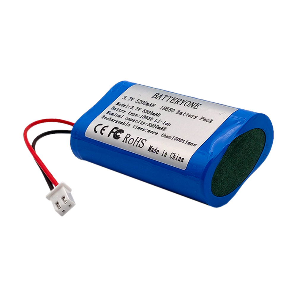 3,7 V 18650 Lithium-Batterie Packs 5200mAh akku XH-2.54 PH2.0 SM 2P Stecker Angeln LED Licht Bluetooth Lautsprecher