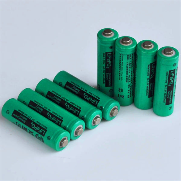 4 Stück IFR 3.2V LiFePo4 AA 600 mAh 14500 Lithium Ionen Akku