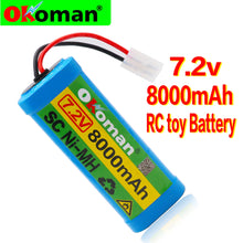 7.2V 3800mAh NiMH Akku für RC-Spielzeug mit Tamiya Entladestecker für RC-Rennwagen, Boote und Flugzeuge