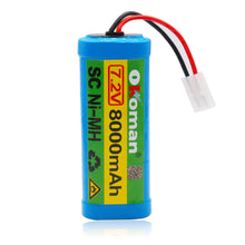 7.2V 3800mAh NiMH Akku für RC-Spielzeug mit Tamiya Entladestecker für RC-Rennwagen, Boote und Flugzeuge