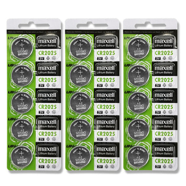 15 STÜCKE cr2025 Knopfzellenbatterien 3V Lithium-Knopfbatterie für Uhrenrechner Waage