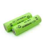 2 stücke 1,2 v 3800 mah AA Batterie Ni-Mh Neutral Akku für kamera Fernbedienung spielzeug Taschenlampe