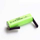 Ni-mh 1,2 V 2500 mAh für Braun ProCare Oral-B Zahnbürstenbatterie D: 17 mm