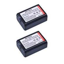 2Pcs 2000mAh NP-FW50 Kamera Akku + LCD USB Dual Ladegerät für a6500 a6300 a6000 a5000 a3000 NEX-3 a7R