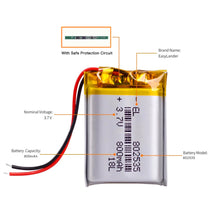 3,7 V Lithiumbatterie 800 MAH Polymerbatterie 802535 Bluetooth DVR-Player, der Rekorder fährt