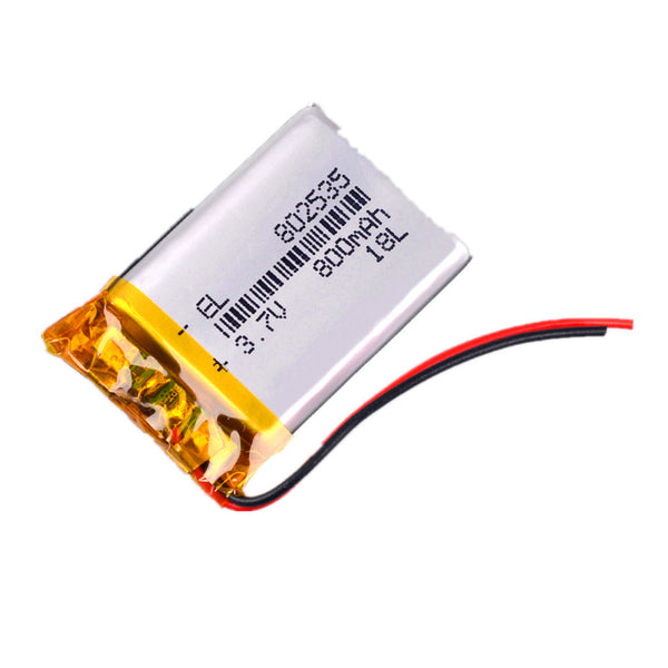 3,7 V Lithiumbatterie 800 MAH Polymerbatterie 802535 Bluetooth DVR-Player, der Rekorder fährt