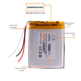 2pcs 504050 3,7 V 3 Draht 1500 MAH Polymer Lithium Batterie GPS mp3 mp4 Handy Navigator DVR Auto Treelogic tl 501 4Gb
