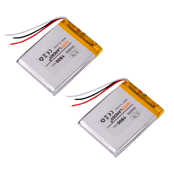 2pcs 504050 3,7 V 3 Draht 1500 MAH Polymer Lithium Batterie GPS mp3 mp4 Handy Navigator DVR Auto Treelogic tl 501 4Gb