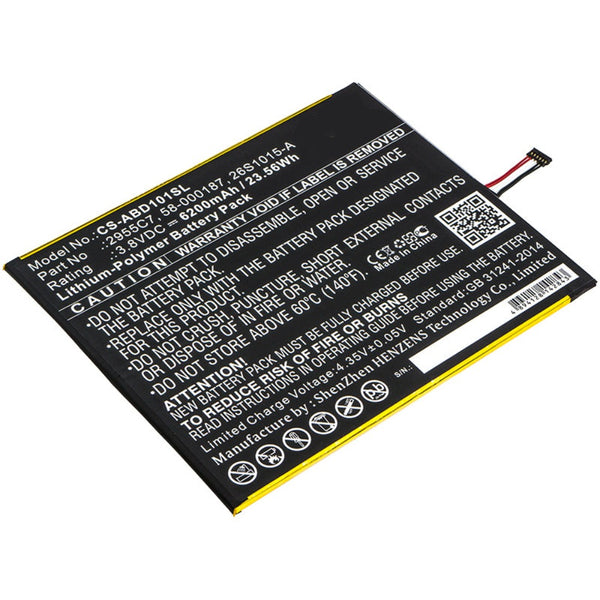 3.8V 6200mAh Tablette akku für  Kindle Fire HD 10.1 Kindle Fire HD 10.1 7th SL056ZE Li-Polymer