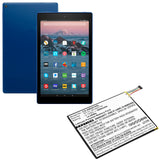 3.7V 3800mAh Tablette akku für  B00VKIY9RG Kindle Fire HD 10 Kindle Fire HD 10.1 SR87CV, SR87MC Li-Polymer