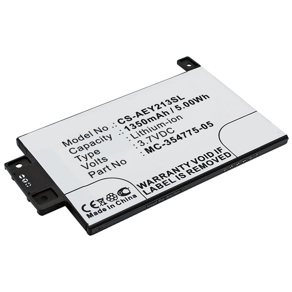 3.7V 1350mAh E-Book akku für DP75SDI, Kindle Paperwhite 2013 Kindle Paperwhite 6 2015 Kindle Paperwhite 6 Gen Kindle Touch 3G 6" 2013 Li-ion