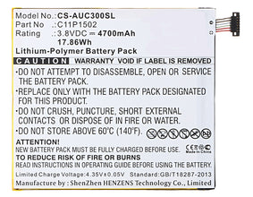 3.8V 4700mAh Tablette akku für P023 Z300C Z300CG Z300CXG ZD300M ZenPad 10 ZenPad 10.1 Li-Polymer