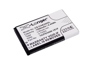 3.7V 1200mAh Handy, Smartphone akku für Universal CAT Manta Li-ion