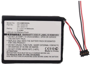 3.7V 600mAh GPS, Navigator akku für 010-01626-02 4RL58983 Edge 200 Edge 205 Edge 500 Edge 520 Edge 820 Edge Explore 820 Li-ion