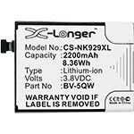 3.8V 2200mAh Handy, Smartphone akku für Lumia 929 RM927 Lumia 930 iCOM Lumia 929 Lumia 929+ Lumia 930 RM927 Li-ion