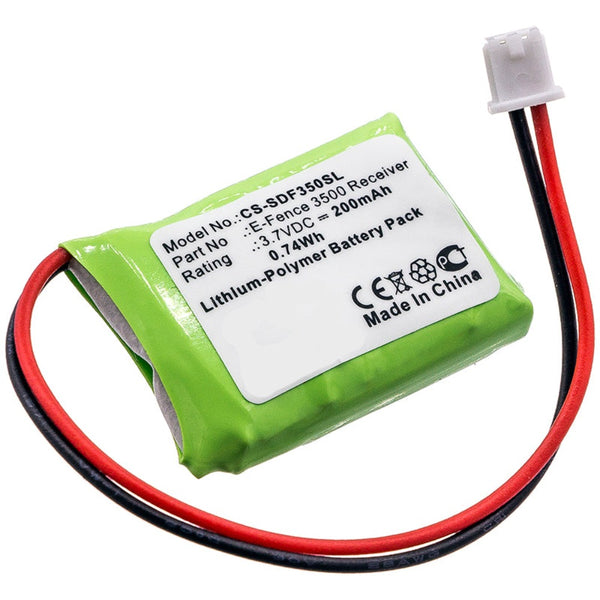 3.7V 200mAh Hundehalsband akku für  E-Fence 3500 Receiver YS-300 Bark Collar Li-Polymer