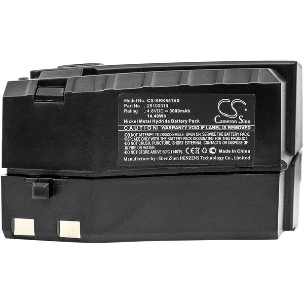 Cameron Sino 3000mAh Batterie 28100010, 6,654-118,0 für Karcher 1,258-505,0, 12585050, 1258-5050, K55 Cordless Elektrische Besen, KC55