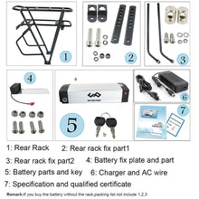 EU Lagerhaus 48V 20Ah Batterie S045 Mit schwarzem V-Brake Hanger lithium-ionen Ebike mit BMS USB für Motor