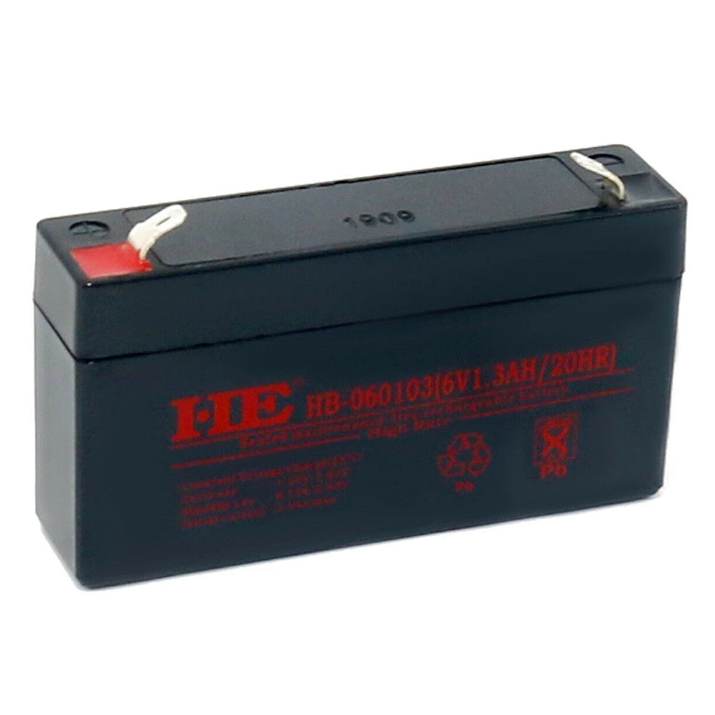 SLA Versiegelt Blei Säure Batterie 6V 1,3 Ah Für Ausfahrt Backup Power Notfall Licht