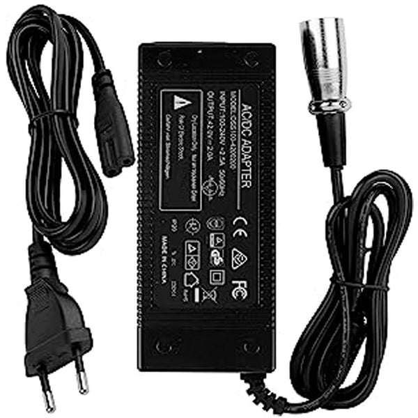 42V 2A E-bike Charger, Lithium Charger Power Supply for Battery 36V 10AH,with 3Pin Connector