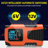 6V12V E-FAST Motorrad-Batterie-Ladegerät Pedal-Blei-Säure-Batterie-Ladegerät
